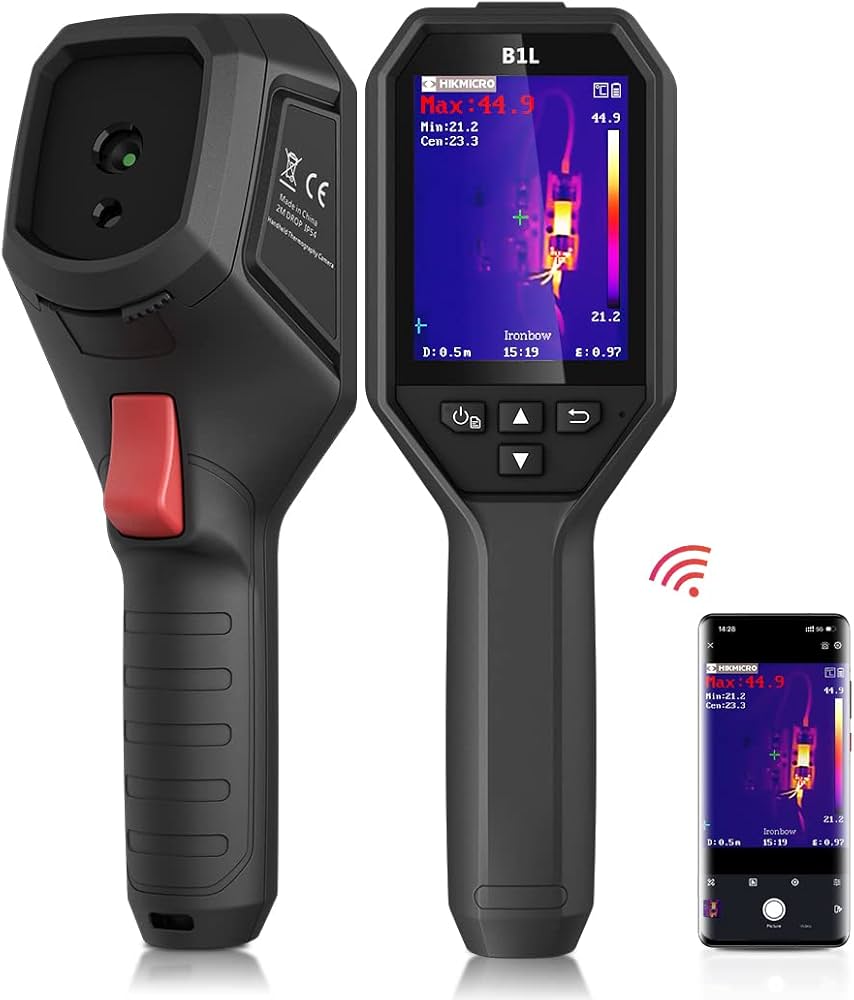 Thermal imaging camera used during inspection to detect heat anomalies